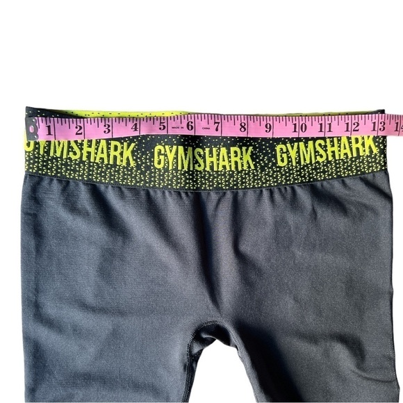 Gymshark Women’s Low Rise Seamless Black Green Apex Leggings, Size Medium - Picture 7 of 9